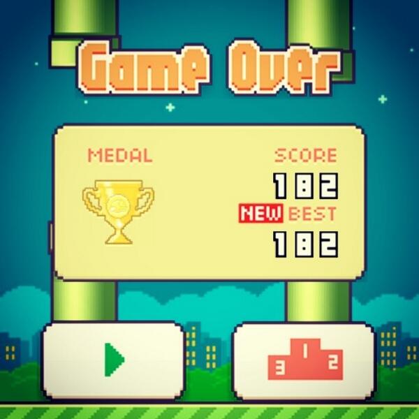 FIappyBirdFans's tweet image. ⓒ #Wiktor#miszczu#nowy#rekord#flappybird#182#punkty