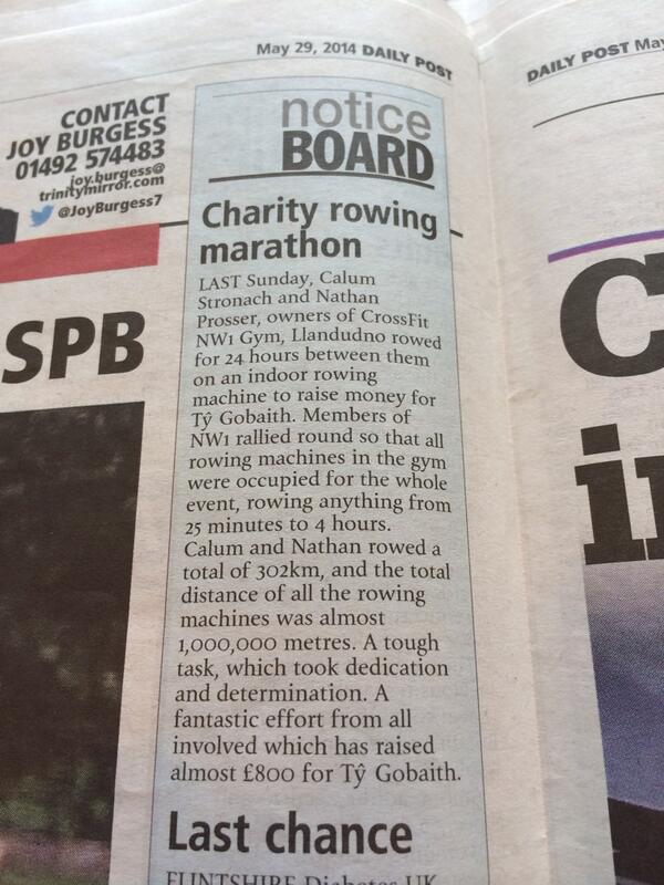 annabellagym's tweet image. @CrossFitNW1 #charityrow