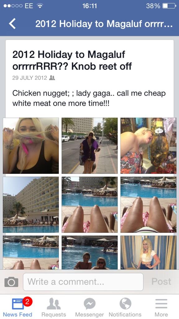 chan_stuckey's tweet photo. Look what found? Kiki in maga 2 years ago 😂😂😂😂 sad act going in your 20's 😂😂😂 http://t.co/hpNcWei1kc