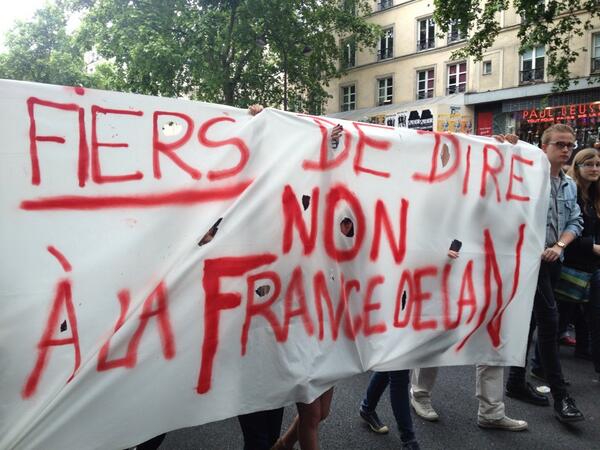 Dans la manif anti FN a Paris