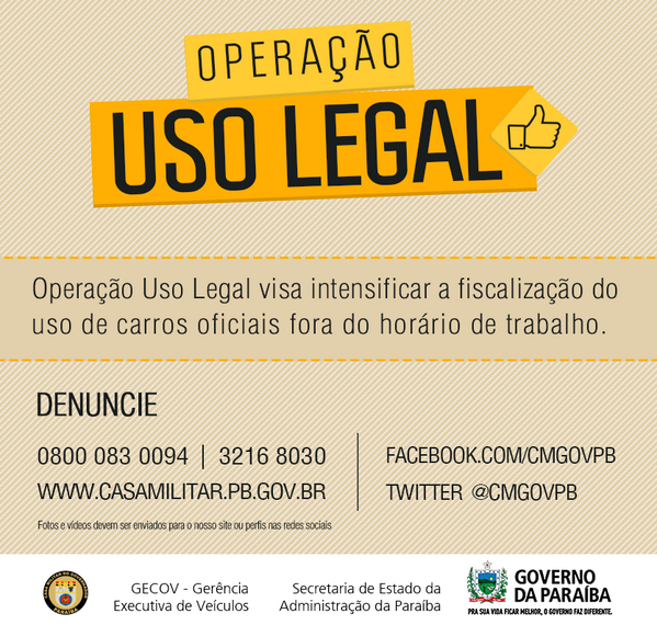 cmgovpb's tweet photo. Denuncie o uso de veículos oficiais do Poder Executivo Estadual que não estejam em serviço http://t.co/A6u9NrxGJB
