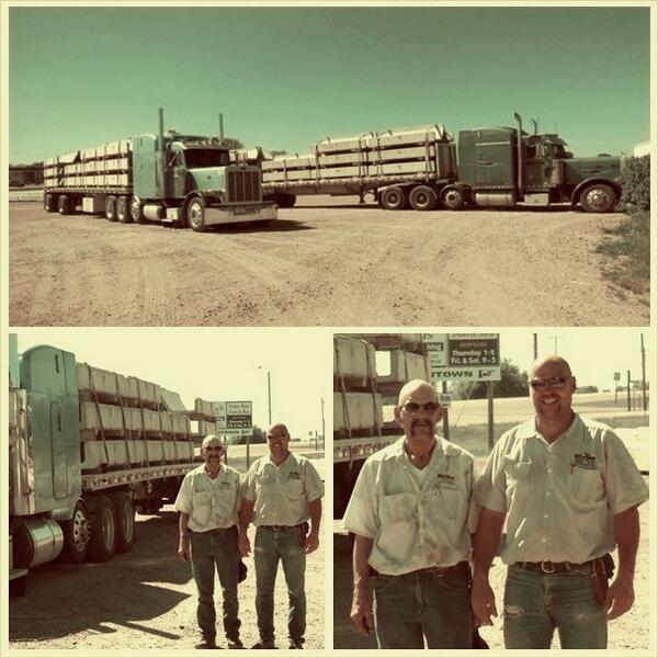 On the road again! Trip #2 to Mullen, NE with 480' of a 1100' #feedbunk order! #roadwarriors