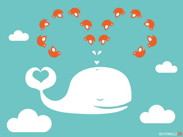 YiyingLu's tweet photo. You might wonder where did the Fail Whale go? Truth to be told: It is failed to fail — now becomes a WIN Whale! http://t.co/zzli1tRQja