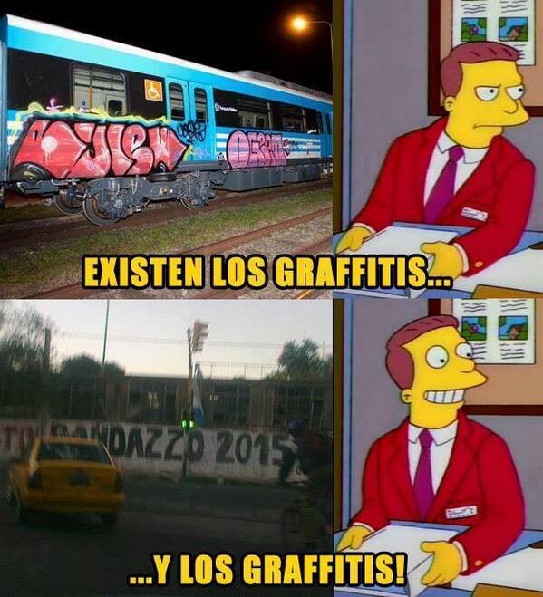 hernannadal's tweet image. Randazzo y los graffittis #Diferencias