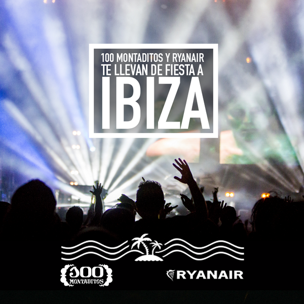 100montaditos's tweet photo. Alguien se lo va a pasar bomba en Ibiza. ¿Quieres ser tú? http://t.co/S5X0XvsmlI. ¡Regalamos 1 vuelo para 2 personas! http://t.co/hA2BAAkHjw