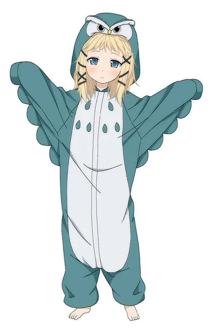 ブラック・ブレットのティナちゃん。イニシエーター・オウルということでフクロウの着ぐるみ着せてみた。 