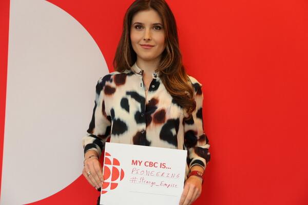 <a href="/melissafarman/">Melissa Farman</a> My CBC Is...bringing you something new this fall. #cbcupfront cc: <a href="/strange_empire/">Strange Empire</a>