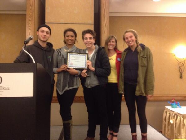 pdxstudentunion's tweet photo. Receiving an Award from the PAT yesterday. Thank you again! #solidarity http://t.co/821PWrvvt7