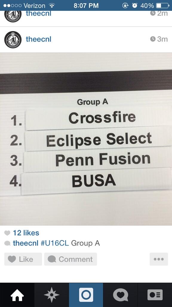 the U16's group for ECNL National Playoffs in Seattle
