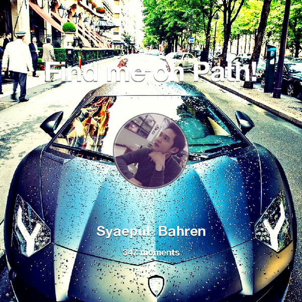 Renz_Bahren's tweet photo. I've shared 347 memories with my friends on #Path - see them now at http://t.co/GPk5SBiDDQ! #thepersonalnetwork http://t.co/5edw4IkzD6