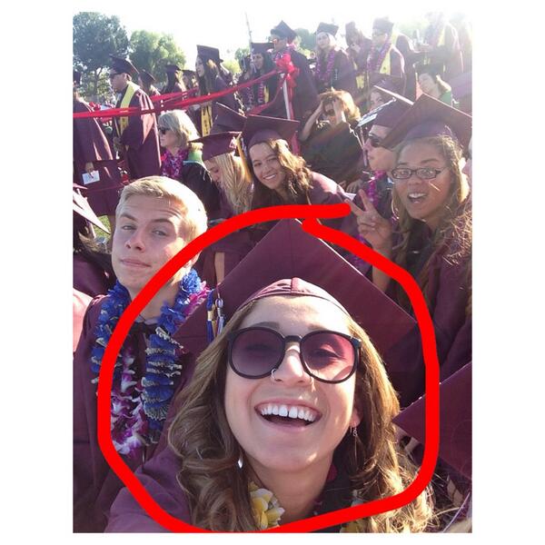chsasb1314's tweet photo. Guess who ☺️ 
It was a good run guys thanks for letting me spam you all! 
-Nancy Mercado 2014 🎓🐾 http://t.co/WifmBmavXh