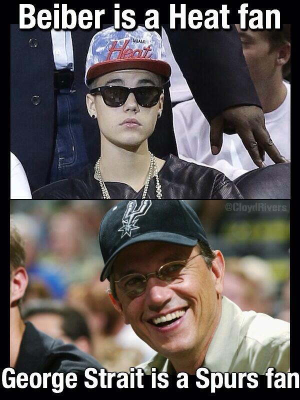 CloydRivers's tweet photo. Sorry LeBron, The King has spoken. Advantage Spurs. Merica. http://t.co/SXL9mSqNiJ