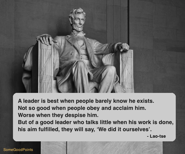 SomeGoodPoints's tweet image. A Leader is Best When...
#wisdom #quotes #philosophy #philosophyquotes #thinker #Lao-tse #leadership #leaders