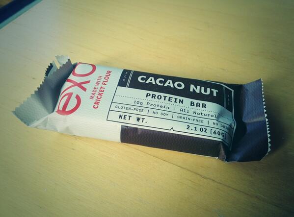 jimprosser's tweet photo. First @Quarterly mailing from @tferriss. Most intriguing thing? Protein bar made with *cricket flour*. #TIM06 http://t.co/lHYaaD0Y8U