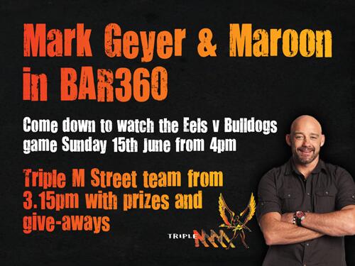 Happening THIS SUNDAY! <a href="/TripleMSydney/">Triple M Sydney 104.9</a> #NRL #NRLCBYPAR
<a href="/markMGgeyer/">Mark Geyer</a> #Maroon