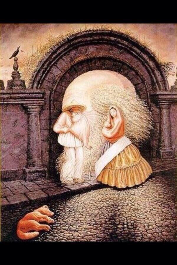 気づく？】 この画像の中で、 人間を8人見つけられたらIQ200 この絵の