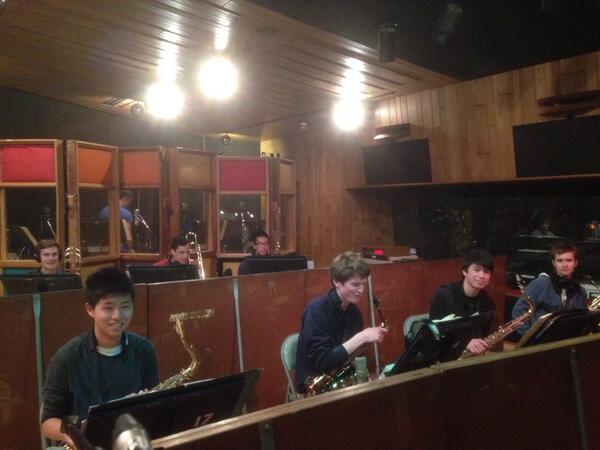 ECBANDS's tweet photo. Great recording session today, Jazz Ensemble! http://t.co/S5ky6aafhK