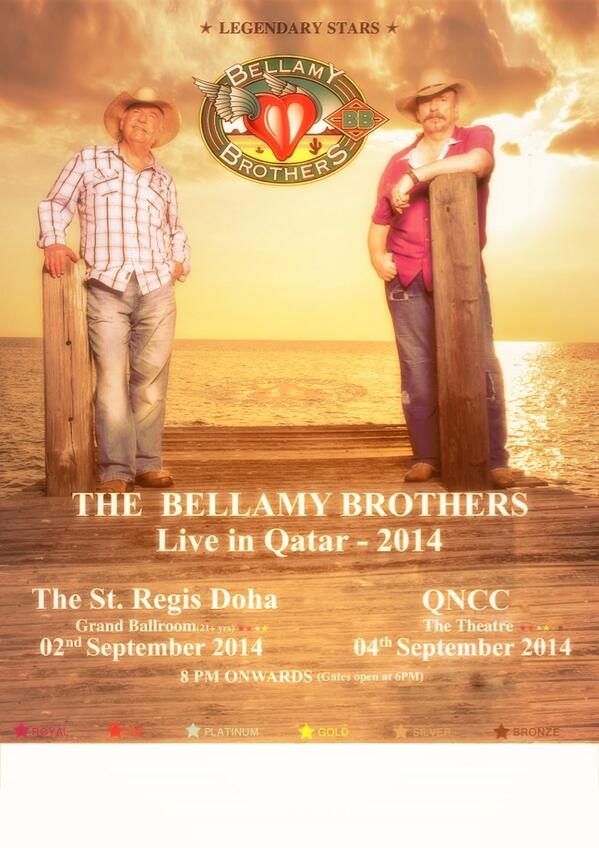 BellamyBrothers's tweet image. Doha Qatar, Sept 2014,
