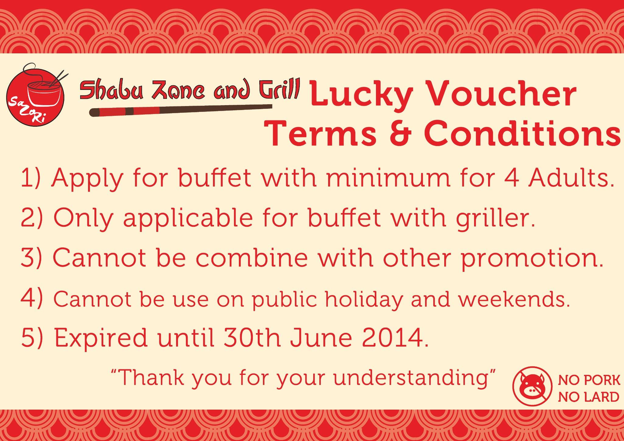 Shabu Zone and Grill on X: &ldquo;Lucky voucher! you will get Free 