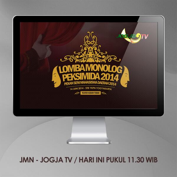 #Peksimida Teater Kebon Teboe di JMN Jogja TV - Hari ini / 11.30 WIB