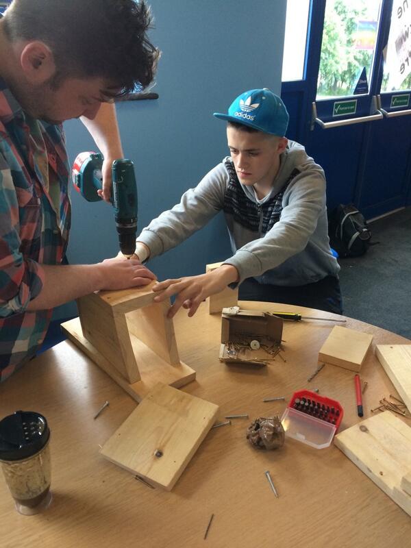 DeanandChrisPT's tweet photo. Making a start on the community project today. http://t.co/N0jjaZsKMm
