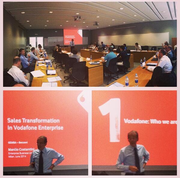 sdabocconi's tweet image. Manlio Costantini, Enterprise Business Unit Director @VodafoneIT our guest for #SalesForceManagement course #GEMBA6