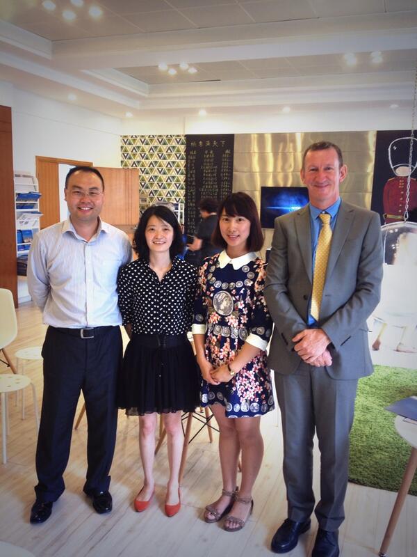 BF_Group's tweet image. The International Programme Principal, Martin Leigh, during his first visit to Suzhou