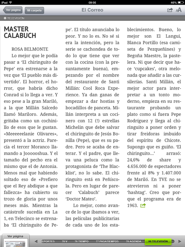 rosabelmonte's tweet photo. 'Master Calabuch' (lo del chiringuito, lo de Marilóooooo) http://t.co/pEKnEpxoFT