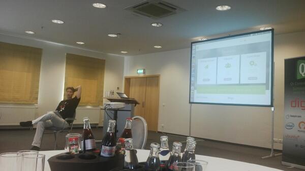 leonanavi's tweet image. Demo and discussion about the new #Qt website at #QtCS2014 with @tekojo