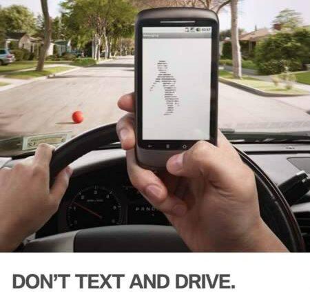 It may be a #smartphone but you're not a smart driver if you text when driving. #distracteddriving kills.