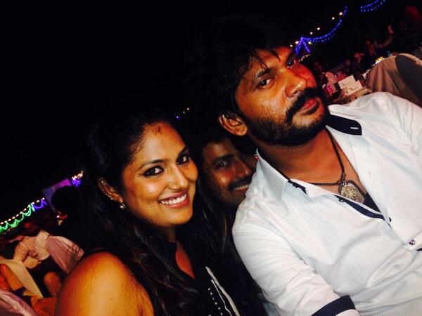 shalininalin's tweet photo. With my Puthukavithai feroz and Ravi http://t.co/PcFZQpgsaa