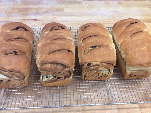 BriarRoseBakery's tweet photo. Raisin cinnamon swirl. Get ready for a treat. http://t.co/ZcdJQmwOXZ
