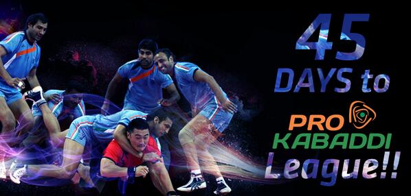 ProKabaddi's tweet photo. Fasten your seat belts! #PKL draws closer. 45 days to go! @anandmahindra @juniorbachchan #ProKabaddiRevolution http://t.co/GHwJySirth