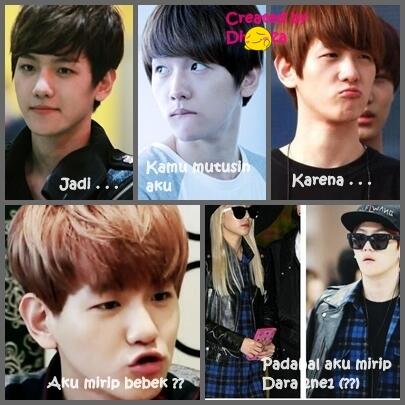 WLP_ExoMKris's tweet photo. Wkwk lucu amat "@FXSulli_PL: nih liat buatan sulli sendiri :3 Bebbekhyun http://t.co/FoB0gQwDSj"