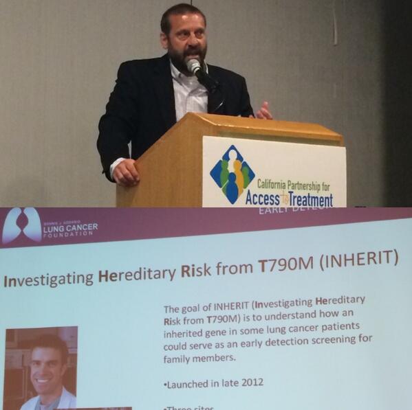 CaAccess's tweet photo. Can lung cancer be inherited? - @ScottSantarella @TheALCF #T790M #CancerAwareness http://t.co/HHjBIP8VDD