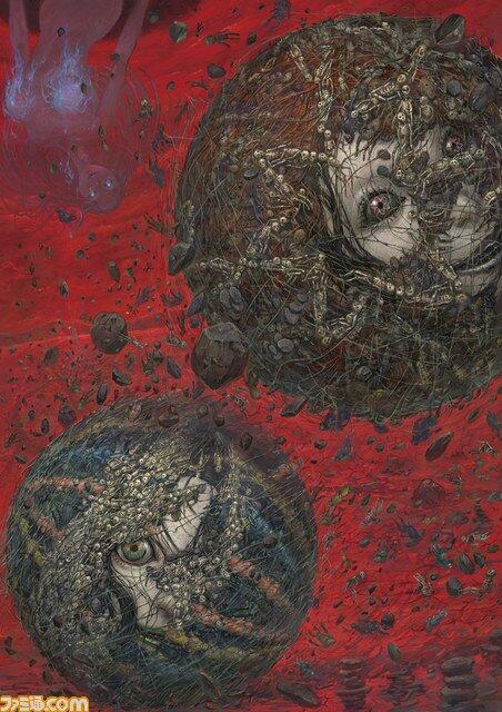 高木 謙一郎 C 巨大妖魔のデザインは1作目の 怨楼血 から引き続き小城崇志さんにお願いしてます 1 2作目で秘伝忍法の際に一瞬出る墨絵も小城さんだったりするのですが いつも仕上がりで息を飲む迫力です 閃乱カグラ Http T Co Wm0c7ssngb