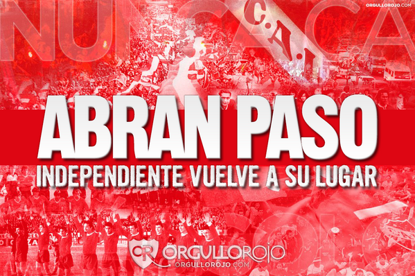 OrgulloRojoWeb's tweet photo. #IndependienteEsDePrimera http://t.co/5M9mGPcUI5