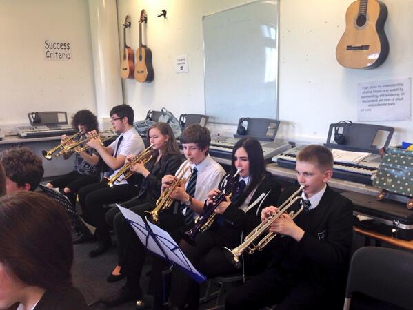 holycrossham's tweet image. Senior band rehearsals