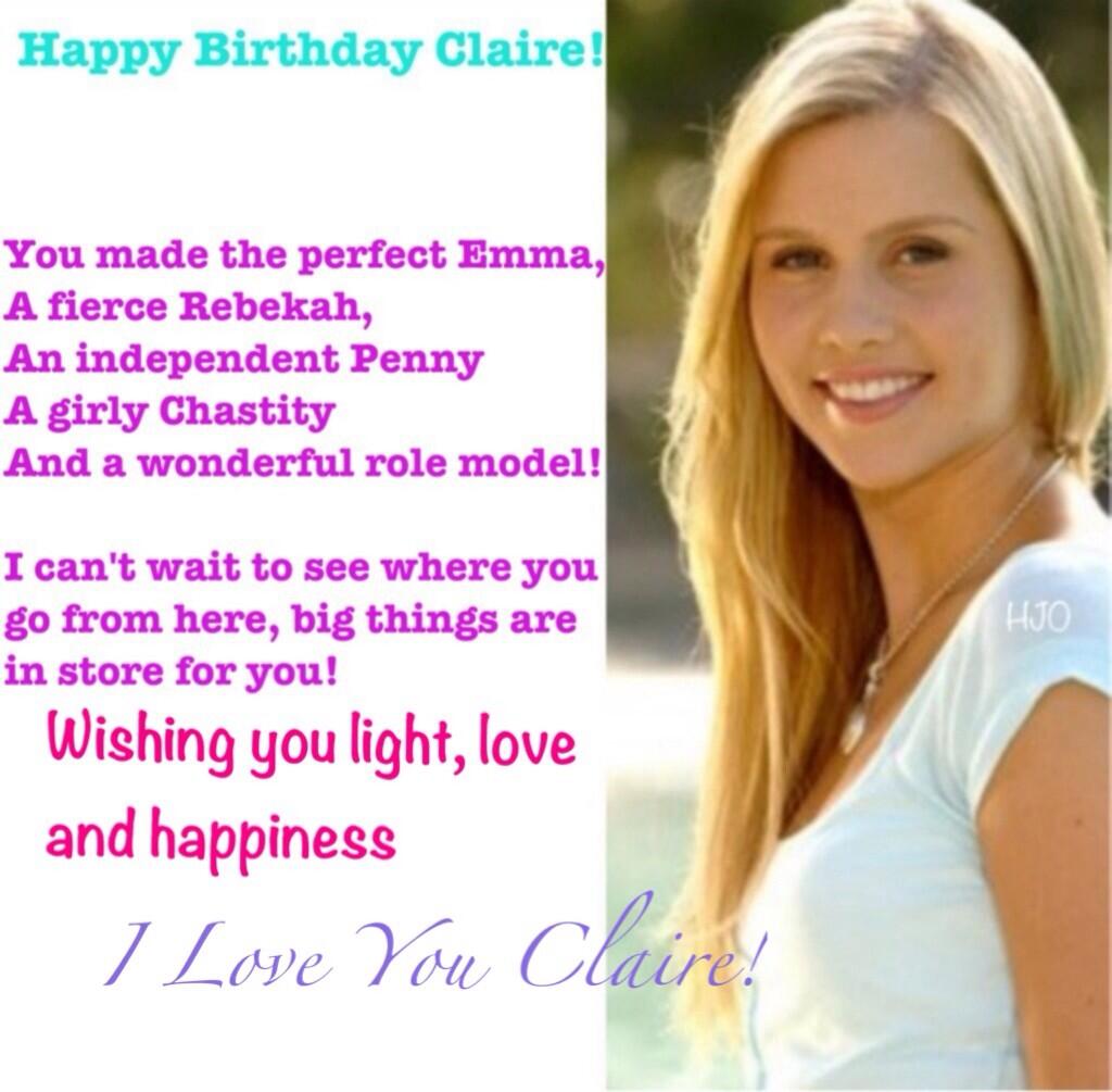 Cariba Heine Fans From My Earlier Post On H2ojawofficial S Instagram Happybirthdayclaireholt Claireholt Http T Co Vvglhuo5vo
