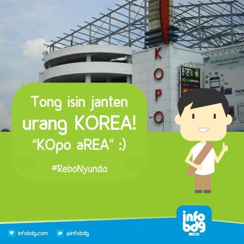 “<a href="/infobdg/">BANDUNG ᮘᮔ᮪ᮓᮥᮀ</a>: Da Akumah Apa Atuh Yah.. Sawios Weh Ah Orang "Korea" Oge Kedah Bangga!! #ReboNyunda ” cc: <a href="/jejeanetoisuta/">ΛJ Toisuta</a>