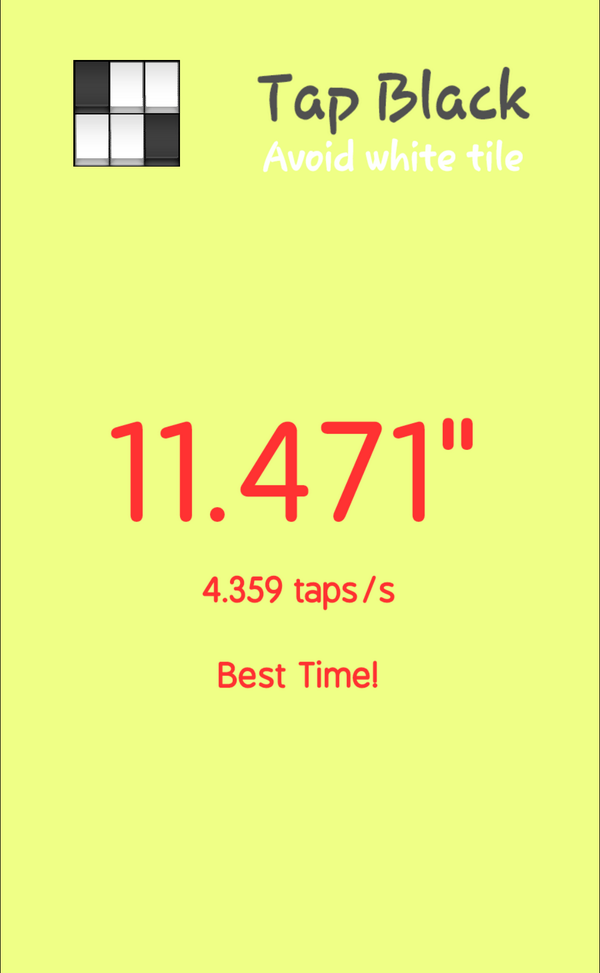 GarrenDiotalevi's tweet photo. I can tap 4.359 taps/sec. Test your reflexes while making great music in Tap Black. http://t.co/geICkuj1lU #tapblack http://t.co/2ssoyeTb02
