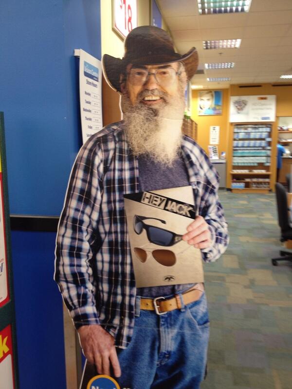 dutchhall's tweet photo. Shop at Walmart Optical if you have the fashion sense of a grizzled hillbilly. #dutchhall http://t.co/9UeiTsCf5B