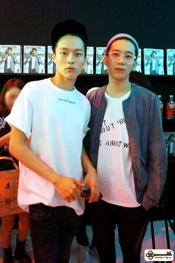 BabyNamJH's tweet photo. นัมจูฮยอก จางกียง ปาร์คฮยองซอบ #KplusModel ที่งานอีเวนท์ Esquire Beauty Bar 

Credit : waterblue01 http://t.co/KD3tf0L8gP