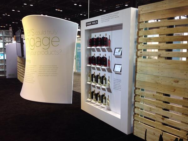 The wine wall at FMI in Chicago. #hybrislabs #hybrissoftware <a href="/hansamann/">hansamann</a>