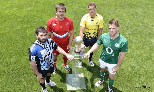 Captains of <a href="/RugbyUruguay/">U.R.U.</a> #RugbyBears, <a href="/rugbyromania/">Rugby Romania</a>, Emerging <a href="/IRFURugby/">IRFU</a> with the IRB Nations Cup  #IRBNC2014