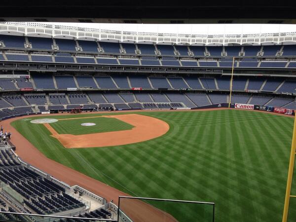 katieklein314's tweet photo. Panel with a pretty amazing view! Awesome being here w @Cycle4Survival team! @BeyondSport @Yankees stadium #SameTeam http://t.co/qnstjOjbor