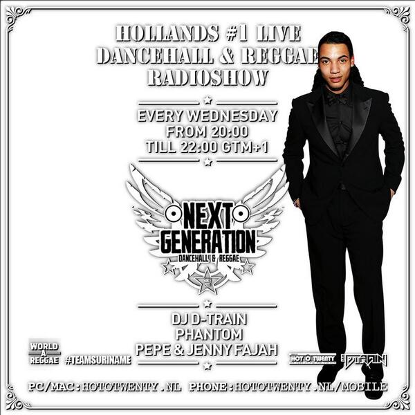 TUNE IN NOW!!! -Next Generation Radio 20:00 - 22:00 GMT+1 ~ hototwenty.nl | Guest: <a href="/DJFreddyMoreira/">DJ FREDDY MOREIRA</a> - #SYTYCDancehall