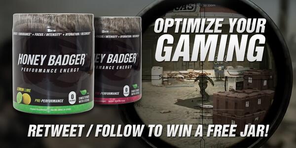 ElevateGG's tweet image. RT this post for a chance to win a FREE Jar of #HoneyBadger. Must be following @HoneyBadgerES + @eLevaTeam