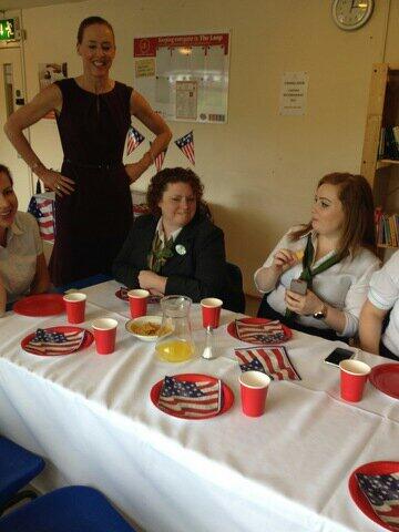 Celebrating 'American style' Yeeehhaaa #celebrateservice @mrolovesyou @steeldcpnec