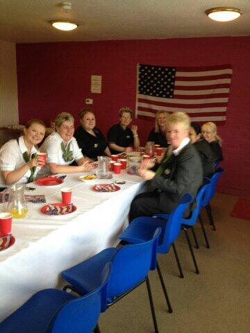 Celebrating 'American style' Yeeehhaaa #celebrateservice @mrolovesyou @steeldcpnec